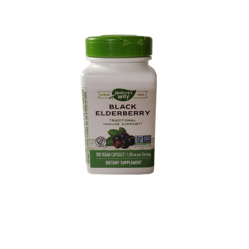 Black Elderberry, 575 mg, 100 Vegan Capsules 블랙 엘더베리 (천연 감기약)